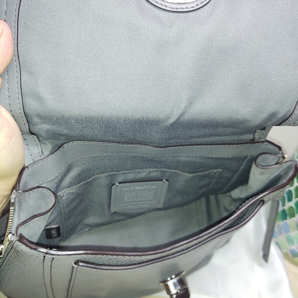 SV/Grey Coach Backpack/Purse Very Gently Used - Picture 3 of 9